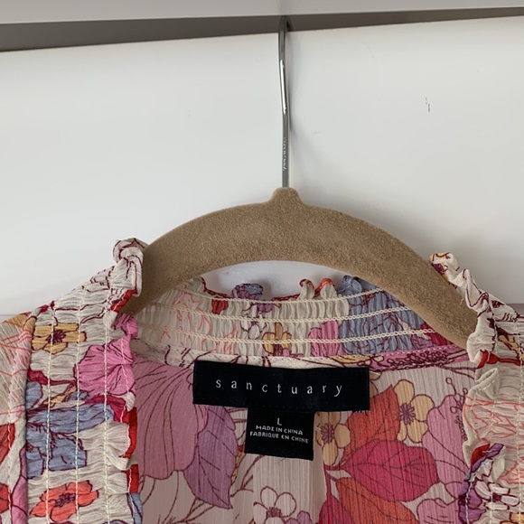 Sanctuary Women’s Summer Blouse Top size large - Picture 2 of 4